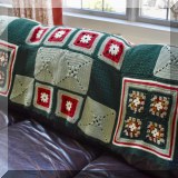 D17. Hand crocheted Afghan. 